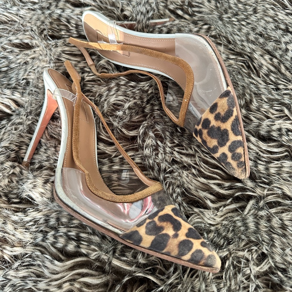 Aquazurra Heels Animal Print